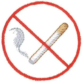 No Smoking Sign Embroidery Design Save Now