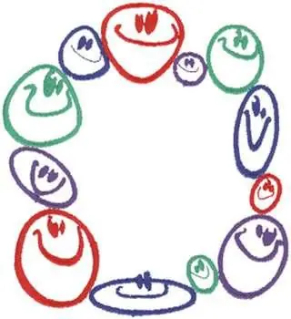 Instant Buy Smiley Face Border Embroidery Design