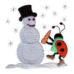 Limited Edition Ladybug & Snowman Embroidery Design