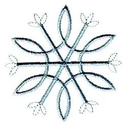 Snowflake Embroidery Design Brand New
