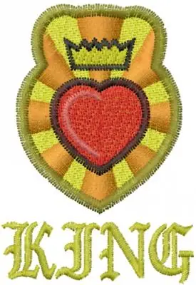 Markdown King Embroidery Design