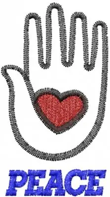Peace Embroidery Design Buy Direct