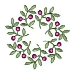 Botanical Garland Embroidery Design Secure Checkout