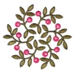 New Arrival Botanical Wreath Embroidery Design