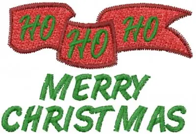 Authentic MERRY CHRISTMAS BIG Embroidery Design