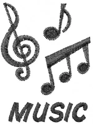 MUSIC Embroidery Design Limited Edition