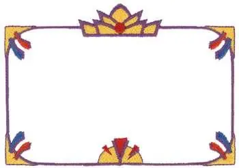 Art Deco Border Embroidery Design Place Order
