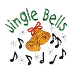 Worldwide Shipping Jingle Bells Embroidery Design