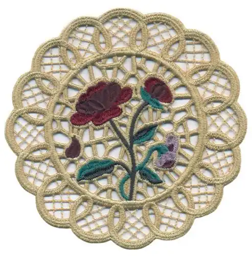 Floral Lace Doily Embroidery Design Latest