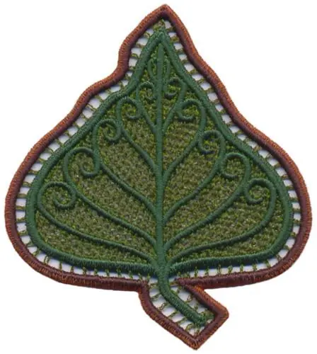 Special Discount Poplar Leaf Embroidery Design