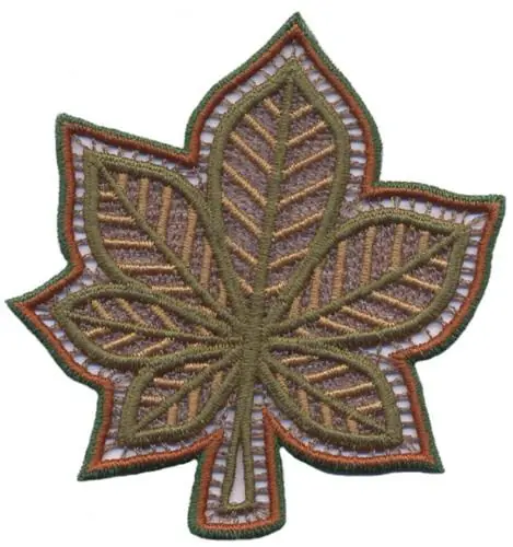 No Minimum Order Chestnut Leaf Embroidery Design
