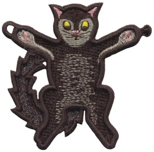 String Along Cat Embroidery Design Premium