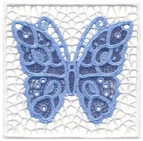 Butterfly Square Embroidery Design Top Rated