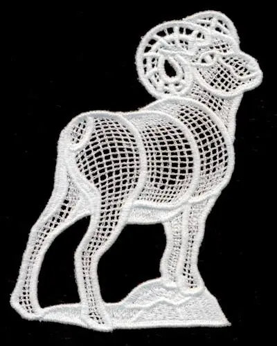 Authentic Italian Lace Ram Embroidery Design