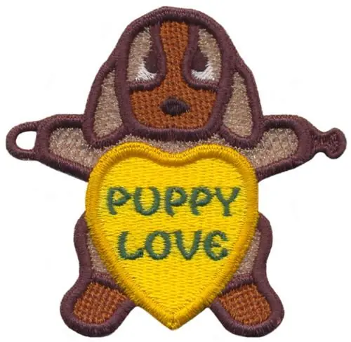 Fresh Stock String Along Puppy Love Embroidery Design