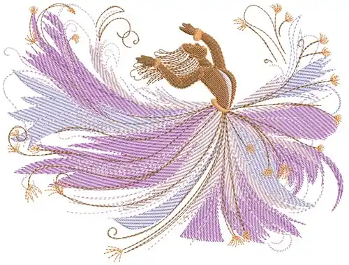 Affordable Enchanted Dancer Embroidery Design