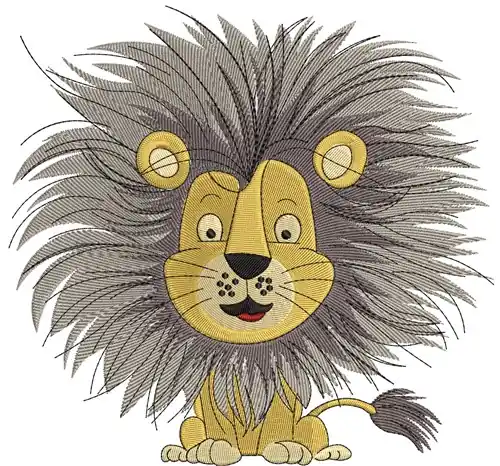 Limited Edition Lion's Mane Embroidery Design