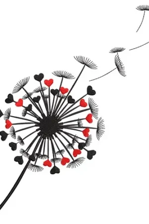 Dandelion Embroidery Design Fan Favorite