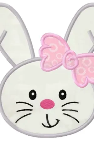 Applique Bunny Embroidery Design Money Back Guarantee