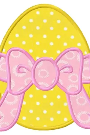 Applique Easter Egg Embroidery Design One Day Deal