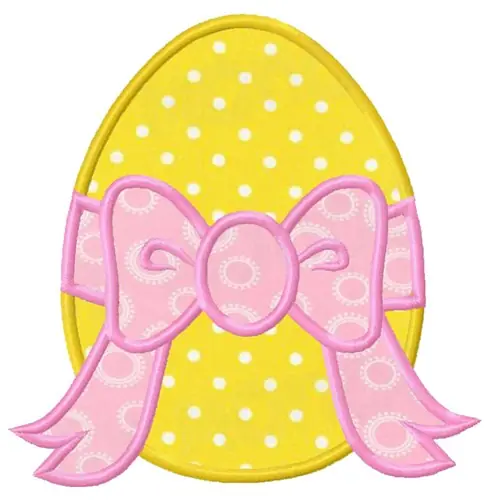 Applique Easter Egg Embroidery Design One Day Deal