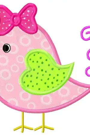 Applique Bird Embroidery Design One Day Deal