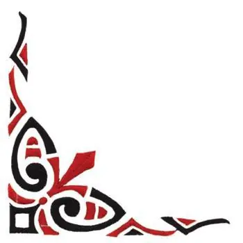 Crafted African Corner Embroidery Design