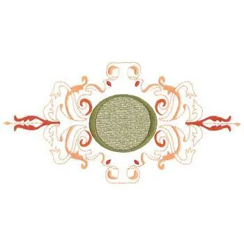 Scroll Decoration Embroidery Design Certified