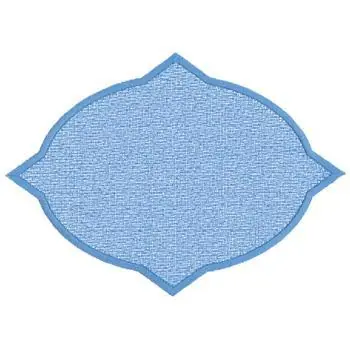Filled Diamond Oval Embroidery Design Time-Limited