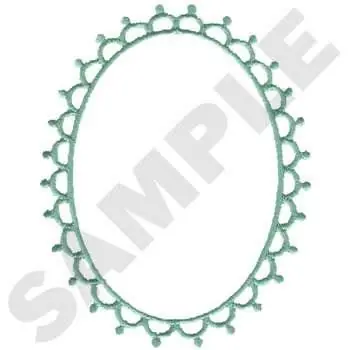 Oval Border Embroidery Design Direct From Manufacturer