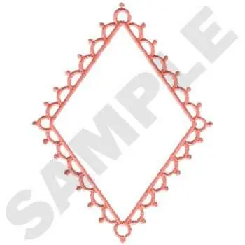 Must Have Diamond Border Embroidery Design