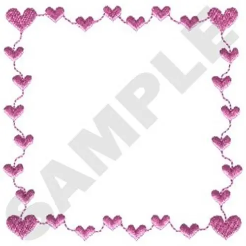 Get Yours Hearts Frame Embroidery Design
