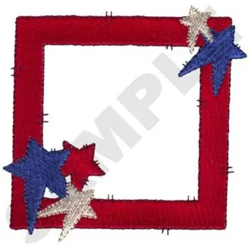 Stars Frame Embroidery Design Special Discount