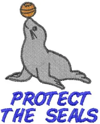 Limited Offer PROTECT THE SEALS Embroidery Design