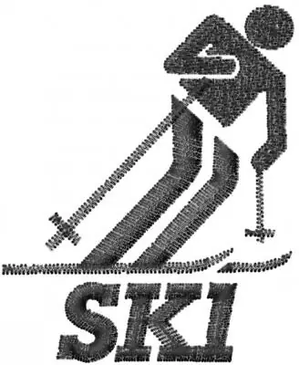 Best Seller SKI Embroidery Design