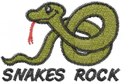 One Day Deal SNAKES ROCK Embroidery Design