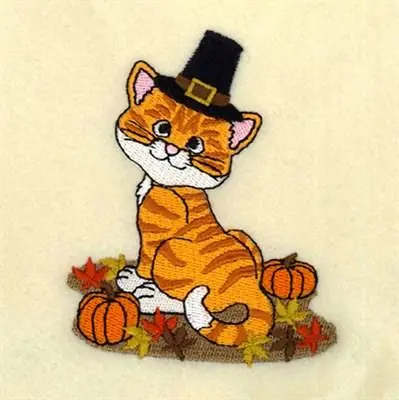 November Kitten of the Month Embroidery Design Editor’s Pick