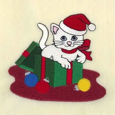 Hot Picks December Kitten of the Month Embroidery Design