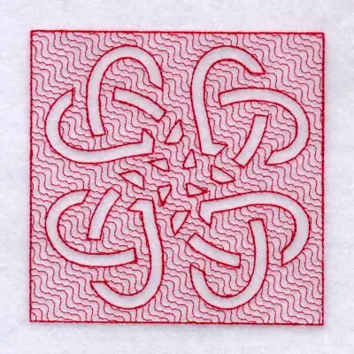 4 Celtic Knot Hearts Embroidery Design Mega Sale