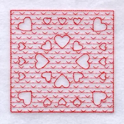 Sweethearts Trapunto Embroidery Design Buy Online