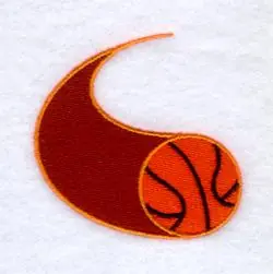 Basketbal Sports Tail Embroidery Design Fast Shipping