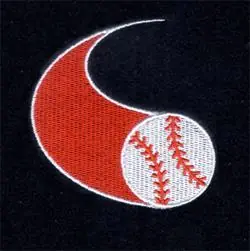 Baseball Sports Tail Embroidery Design Big Sale