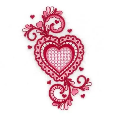 Jacobean Valentine Love Embroidery Design Today Only