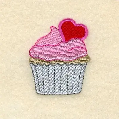 Trusted Brand Valentine Cupcake Embroidery Design