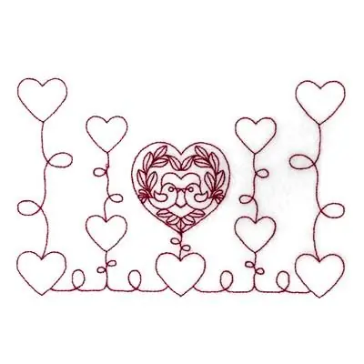 Instant Buy Love Bird Hearts Embroidery Design