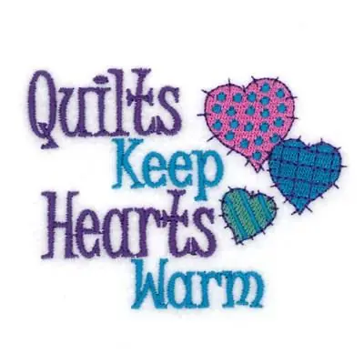 Special Discount Quilts Keep Hearts Warm Embroidery Design