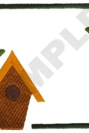 Wholesale Birdhouse Embroidery Design