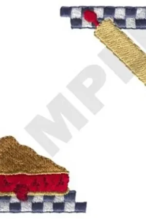 One Day Deal Cherry Pie Frame Embroidery Design