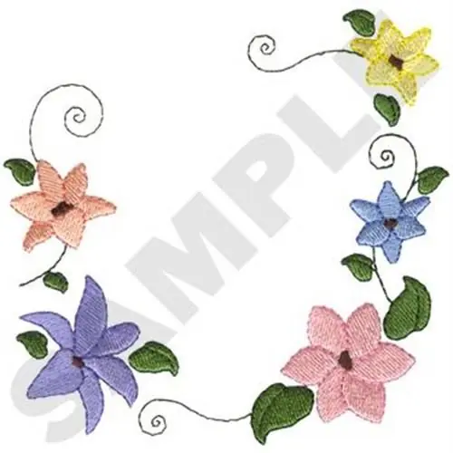Low Price Floral Frame Embroidery Design