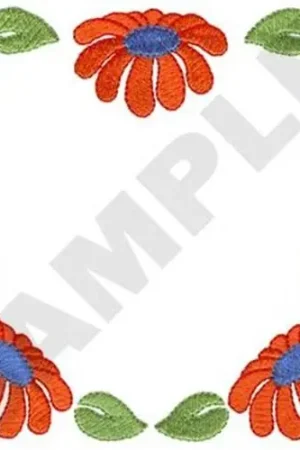 Bulk Order Floral Frame Embroidery Design